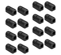 VILLCASE Silicone Cable Management Clips Cable Fixed Clamp 20 Pcs Black Wire Management Easy to Install and Remove Cord Organisation for Home and Office