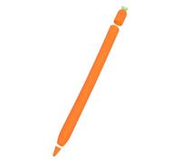 VILLCASE Silicone Carrot Pencil Cover Protective Case for Digital Stylus 1st and 2nd Generation Includes Replacement Nibs for Tablet Drawing Writing