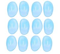 VILLCASE Silicone Ear Covers 12Pcs Soft Waterproof Ear Shields for Hair Dyeing and Sleeping Noise Protection Blue Salon Accessories