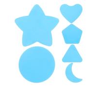 VILLCASE Silicone Haircut Model Easy Operation 18pcs with Star Moon Heart round Hexagon Shapes and User-friendly Design for Hair Trimmers for Professional Barber Shops and Home Use