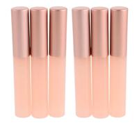 VILLCASE Silicone Lip Brush for Precise Lipstick and Balm Application 6pcs with Cap Reusable Soft Mini Lip Applicator Portable Makeup Tool for Travel and Daily Use
