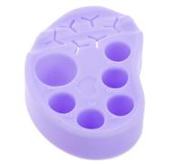 VILLCASE Silicone Nail Art Mixing Palette with Multifunctional Design and Precision Craftsmanship for Beauty Applications and Makeup, Reusable Purple Palette for Nail Technicians and Makeup