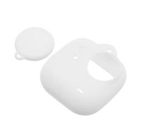 VILLCASE Silicone Protective Case for Action Camera Soft Anti-drop Shockproof Cover Outdoor Camera Sleeve White for Travel and Adventure