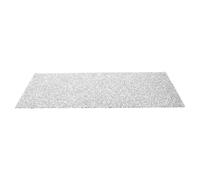 VILLCASE Silver Manicure Table Mat with Rhinestone Sparkling Design Resin Nail Table Pad for Nail Art and Manicure Easy to Clean Hand Rest Cushion 15.8x9.5 Inches