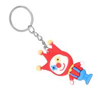 VILLCASE Small Clown Keychain Cute Cartoon Circus Pendant Bag Charm Backpack Decoration Novelty Key Ring Gift for Birthday Holiday Accessories