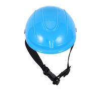 VILLCASE Small Dog Motorcycle Helmet for Chihuahuas and Pomeranians, Lightweight Plastic Protective Hard Hat with Head Protection, Stylish Blue Pet Helmet for Scooter Riding and Bicycle