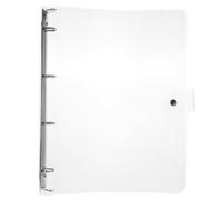 VILLCASE Soft Flexible 4-Ring Binder Cover A4 Plastic Folder with Secure Buckle for Organising Office Papers and Notebooks