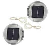 VILLCASE Solar Orb Light 2v 2pcs Rechargeable Hanging Lantern Cover