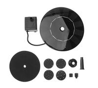 VILLCASE Solar Powered Floating Water Fountain Pump with Anti-Blocking Filtration for Garden Ponds Bird Baths and Outdoor Water Features Black Design No Electricity Needed