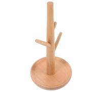 VILLCASE Solid Wood Watch Holder Stand Detachable Design, Small Wooden Watch Display Rack for Home Entryway, Multi-Functional Jewelry Organizer and Necklace Holder