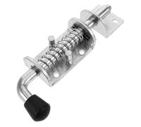 VILLCASE Spring Loaded Gate Latch Firm Spring Design Galvanized Iron Heavy Duty Bolt for Basements and Warehouses Industrial Trailer Door Latch