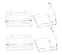 VILLCASE Square Empty Eyeshadow Pans with Lid 1.57In Refillable Compact Cosmetic Organizer for Travel and Lip Balm Storage