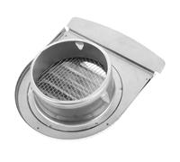 VILLCASE Stainless Steel Exhaust Air Vent Cover Round Design for Optimal Ventilation Efficiency Outdoor Dryer Vent Cap with Mesh Screen for Fresh Air Intake Residential and Commercial
