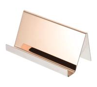 VILLCASE Stainless Steel Office Desktop Organizer with Adjustable Angle, Multi-use Cellphone Stand Holder and Business Card Holder for Home or Living Room, Simple Style Desk Accessory