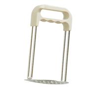 VILLCASE Stainless Steel Potato Masher Kitchen Tool for Mashed Potatoes Pumpkin Carrot Puree Manual Food Crusher with Pressing Surface and Easy to Use for Home Cooking