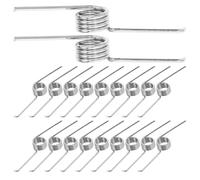 VILLCASE Stainless Steel Torsion Springs Silent Closure 20pcs 160° Angle Easy Lid Replacement for Bathroom Garbage Can and Trash Can Lid Replacement for ’s Room and Crafting Repairs