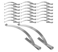 VILLCASE Stainless Steel Window Screen Spring Clips with Flush Mount Design 60pcs Easy Installation for Window Frames and Aluminium Frames for Balconies and Rooms