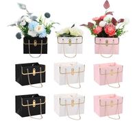VILLCASE Stylish Portable Handheld Packaging Bags with Handles, Large Capacity Paper Bags for Travel and Storage of Electronic Devices, Practical Purse Shaped Design, Sturdy Material