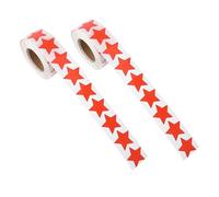 VILLCASE Tanning Sunbathing Stickers with Perforated Adhesive Star Shaped 2 Rolls Copper Foil Material for Efficient Sun Absorption, Lightweight Breathable Body Decals for Outdoor