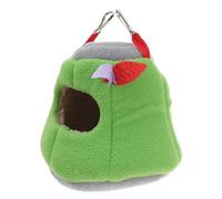 VILLCASE Thickened Cotton Parrot Nest Hammock Winter Warm Soft Bird Sleeping Bed Comfortable Hanging Cotton Hammock for Parakeet Cockatiel Budgie Lovebird Small Pets