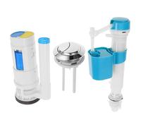 VILLCASE Toilet Fill Valve Convenient Operation Repair Solution Flush Valve Replacement Kit and with Old-Style Toilet Water Saving Abs Tank Parts