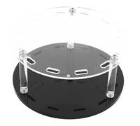 VILLCASE Tweezer Rack Acrylic Rotating Eyelash Black with 12-Hole Holder Stand and Sturdy Base, Portable Organizer for Eyelash Extension the Tools, for Professionals Go
