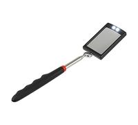 VILLCASE Vehicle Inspection Mirror Stainless Steel Under Car Inspection Mirror Lightweight Durable Security Mirror with LED Light Black