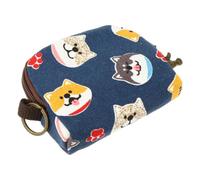 VILLCASE Vintage Canvas Coin Purse with Japanese Animal Pattern, Adorable Mini Change Pouch for Vacations and Shopping, Portable Multifunctional Storage Bag for Small Articles and Change