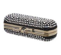 VILLCASE Vintage Copper-Plated Alloy Lipstick Case Mirror, Anti-Break Lipstick Holder and Jewelry Organizer Box for Travel Makeup Storage, Small Portable Makeup Organizer in Black