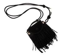 VILLCASE Vintage Tassel Shoulder Bag Portable Fringe Purse Pu Leather Practical Portable Design for Women on The Street Adjustable Shoulder Strap 114-170cm