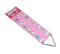 VILLCASE Visual Routine Chart with Cards Pink Daily Schedule Planner for Home School Fun Interactive Daily Checklist to Promote Positive Habits and Family Engagement