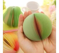 VILLCASE Watermelon Fruit Sticky Memo Pads Removable Adhesive and Easy Re-positioning, Light Green Paper Notepads for Home and Study Use, Self-stick Post Notes and Fruit Stickers