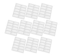 VILLCASE Waterproof and Oil-Resistant Rectangular Food Labels 60x30mm, 100pcs Removable Date Stickers for Glass Bottles, Convenient Handwriting Kitchen Label Stickers for Fridge and Freezer