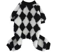 VILLCASE Wear-resistant Flannel Dog Pyjama for Puppies, Breathable and Cozy Household Puppy Clothes Suitable for Pets 3.5-4.5kg, for Daily Life and Parties