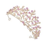 VILLCASE Wedding Party Crown Headpiece Bridal Headdress Romantic Rhinestone Zinc Alloy Easy to Wear Comfortable Fit for Brides at Special Events