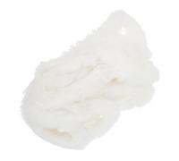 VILLCASE White Artificial Rabbit Trim Roll 4.5cm Wide for Holiday Decoration Projects and DIY, Comfortable to Touch, Elegant and Versatile Decorative Trim for Christmas Festival