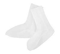 VILLCASE White L Size Silicone Foot Moisturizing Socks for Women Full Foot Gel Socks Honeycomb Shock Absorption and Rough Skin for Sleep and Spa