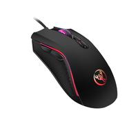 VILLCASE Wired Glowing Mouse with Ergonomic Design and Dpi Sensitivity Adjustment, 7 Buttons and 150cm Cable Length, Suitable for Home Use and Gaming, Black Abs Material