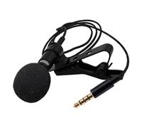 VILLCASE Wired Lavalier Microphone Clip on Mic for Recording with High Sound Quality and Responsive Tpe Material Cable, Suitable for Online Teaching Video Production and Journalist