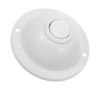 VILLCASE Wired LED Doorbell Button with Iron Push Plate, Direct Replacement Decorative Doorbell Button for Home or Office Use, Sleek White Finish with Lighted Switch