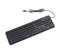 VILLCASE Wired Mute Keyboard Ultra Thin Design for Office Use Comfortable Touch USB Connection Black Color for Home and Workstations