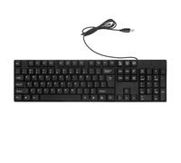VILLCASE Wired Usb Keyboard Full English Compact Keyboard Numeric Keypad for Gaming and Office Work