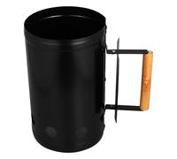 VILLCASE Wood Charcoal Fire Starter Barrel with Heat Insulation and Steel Thickened Barrel Body Safer to Use Charcoal Bucket and Outdoor Barbecue Cooking Random Color
