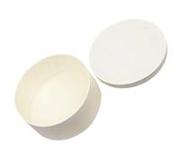 VILLCASE Wooden Candy Box with Lid Unfinished Wood Round Packaging Box 16.5x5.5cm for Wedding Candy and Small Storage