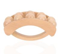 VILLCASE Wooden Handle Massage Roller for Neck, Manual Acupoint Point Massager, Muscle Tool for Home Use, Single Piece