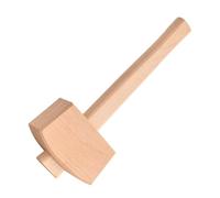 VILLCASE Wooden Mallet Hand Tool 1pcs Multi-Purpose Woodworking Hammer for Leathercraft, Wood Carving and Camping Use