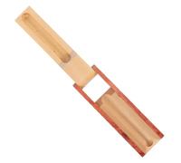 VILLCASE Wooden Pen Case Artistic Colour Blocking Executive Pen Holder with Flip Design and Excellent Sealing Luxury Desk Stationery Organizer with Classical for Business and Study