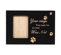VILLCASE Wooden Pet Urn Box for Cat and Dog Ashes with Latch and Picture Frame, Secure Preservation and Convenient Access, Elegant Memorial Keepsake for Remembrance and Home Décor