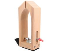 VILLCASE Wooden Sewing Clamp with Adjustable Rotation Angles, Desktop Leathercraft Hand Stitching Tool, Protects Handcraft from Scratch, for DIY Leatherworking and Craft Projects