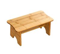 VILLCASE Wooden Toilet Stool Anti-Slip Footstool Small Squatting Step Stool for Bathroom and Office Use, Multipurpose Footrest Step for Improved Toilet Posture and Comfort